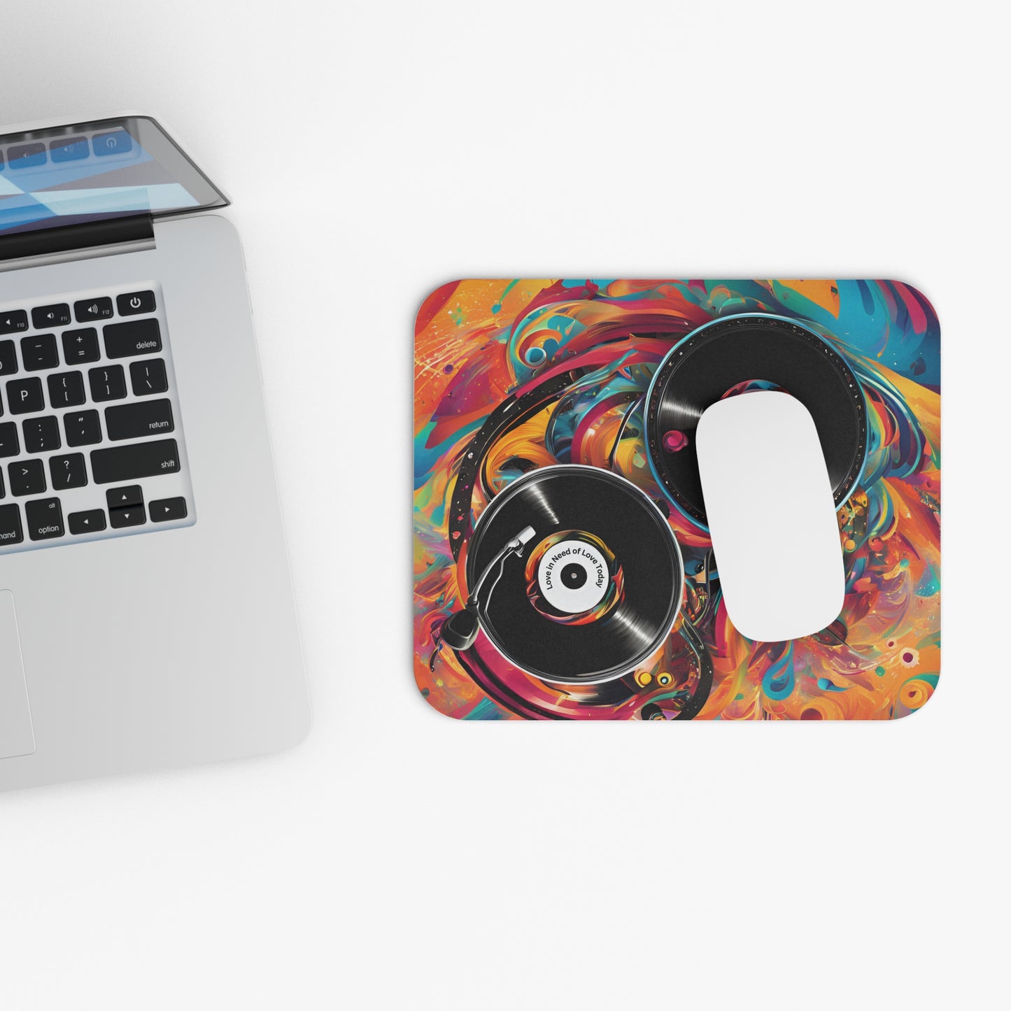 Record "Love in Need of Love Today Mouse Pad (Rectangle)
