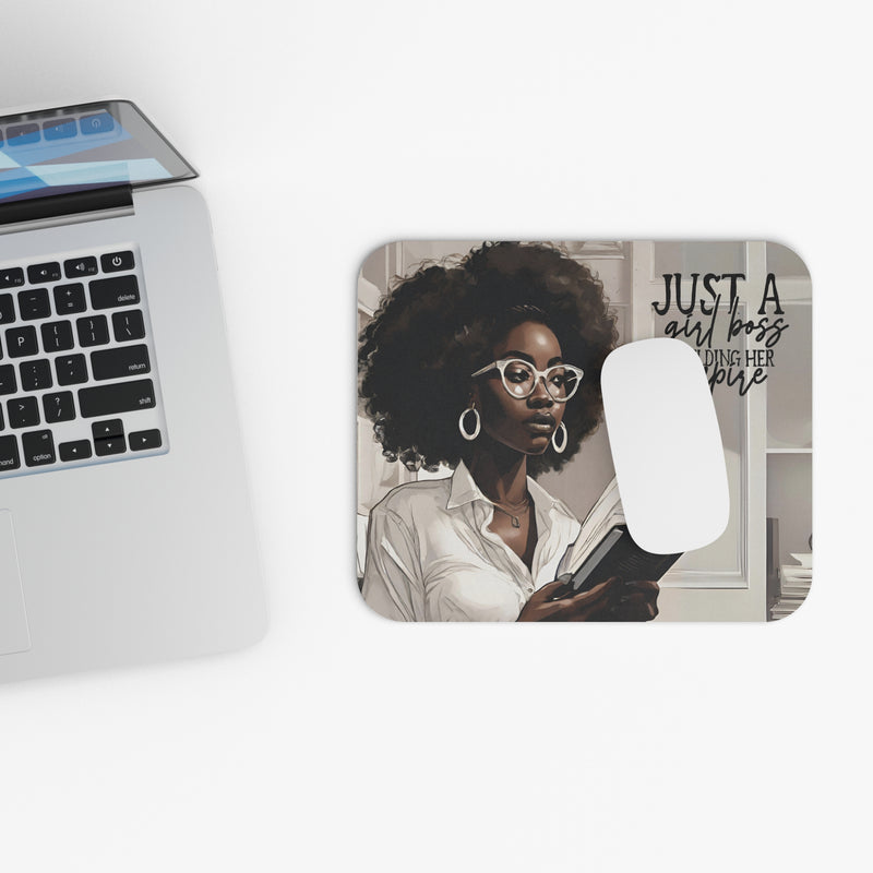 Just a Girl Boss Mouse Pad (Rectangle)