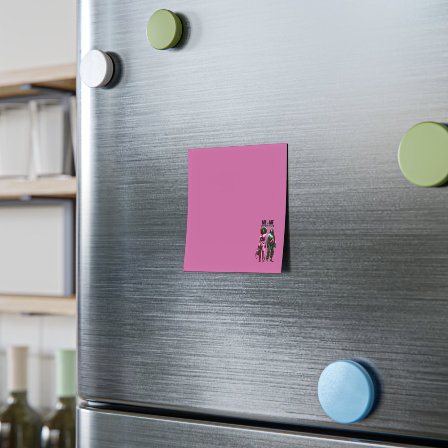 Me Vs Me (pink & green) Post-it® Note Pads