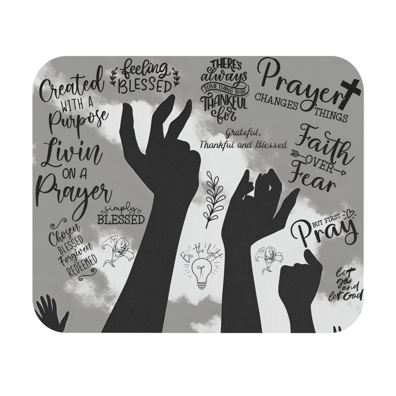 Praying Hands Mouse Pad (Rectangle)