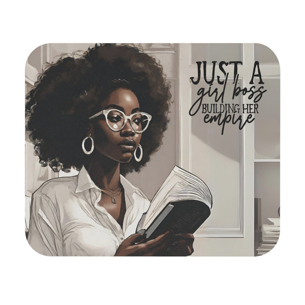 Just a Girl Boss Mouse Pad (Rectangle)