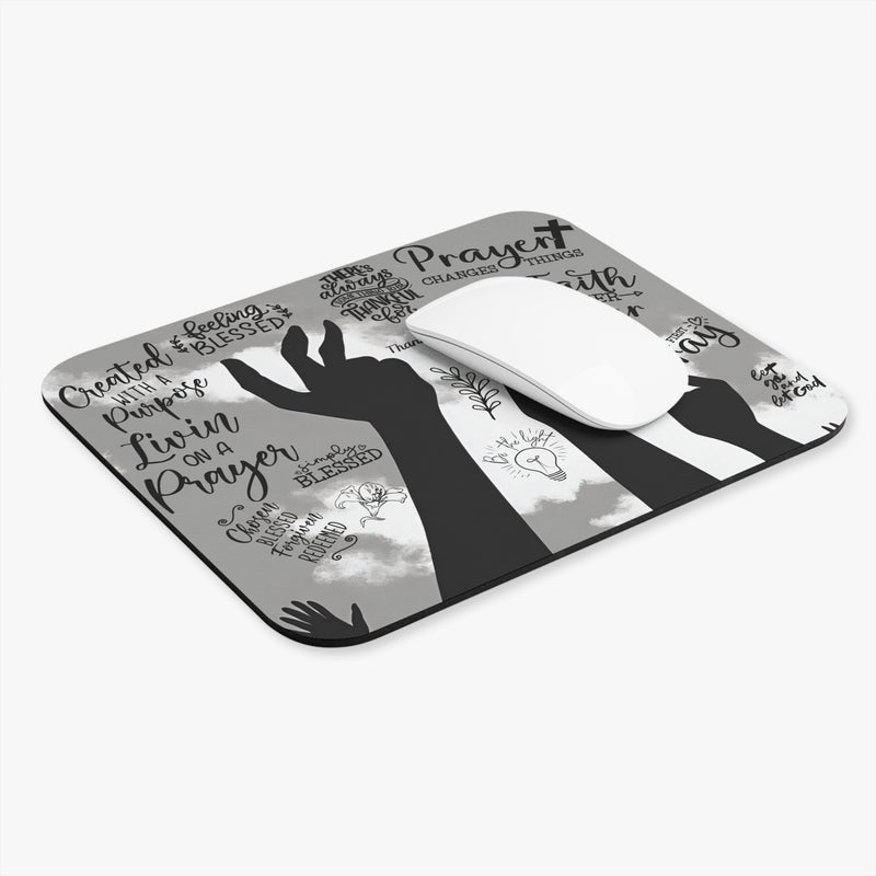 Praying Hands Mouse Pad (Rectangle)