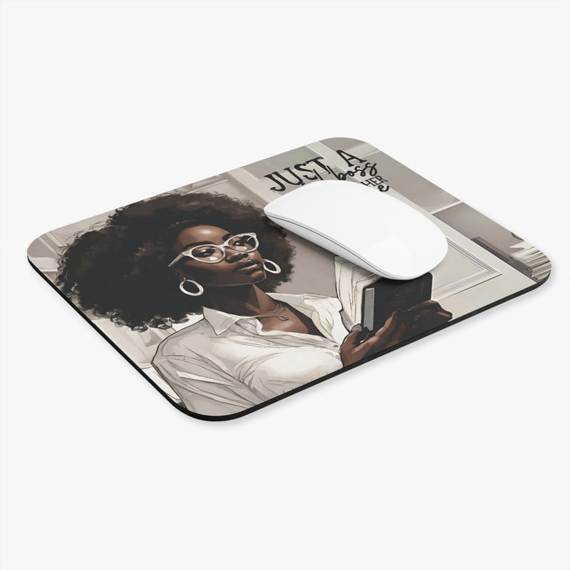 Just a Girl Boss Mouse Pad (Rectangle)