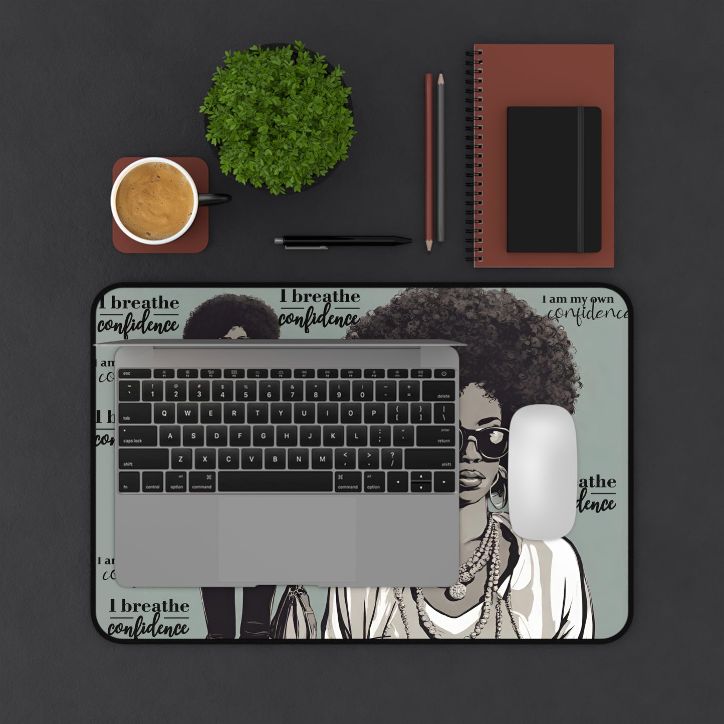 I Breath Confidence Desk Mat