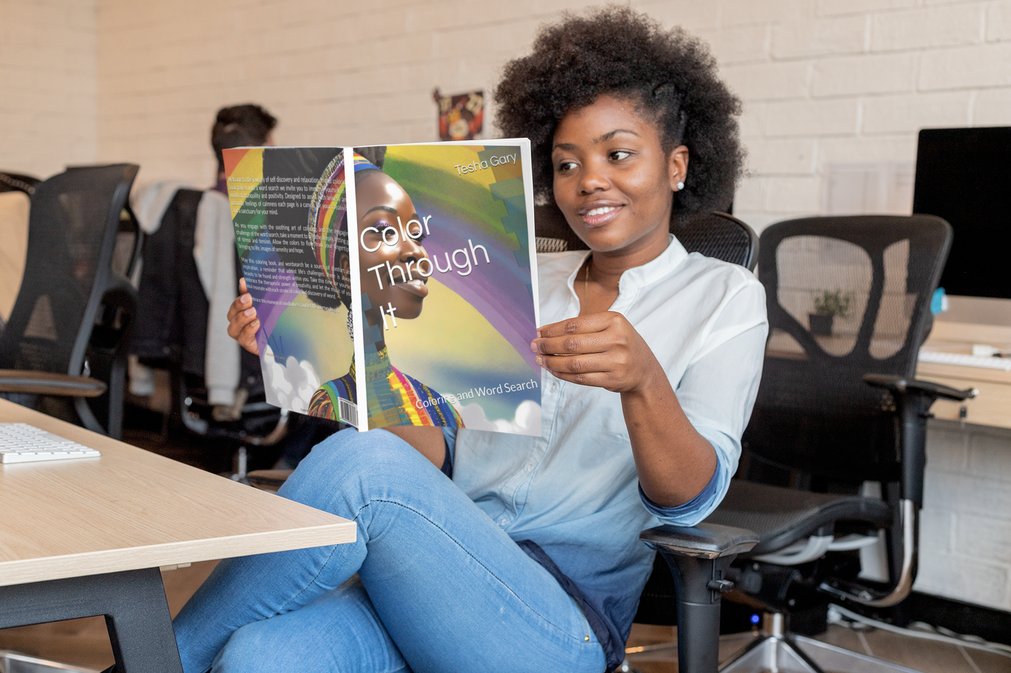 Color Through It (Coloring Book and Word Search)