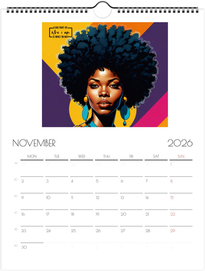 Women’s ME vs Me Wall calendars 2026 (US & CA)